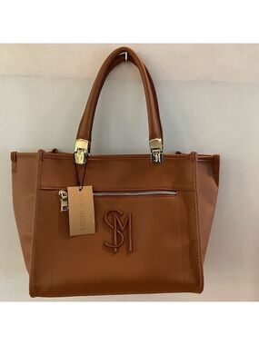 Steve Madden Barmand Tote Bag True Cognac New